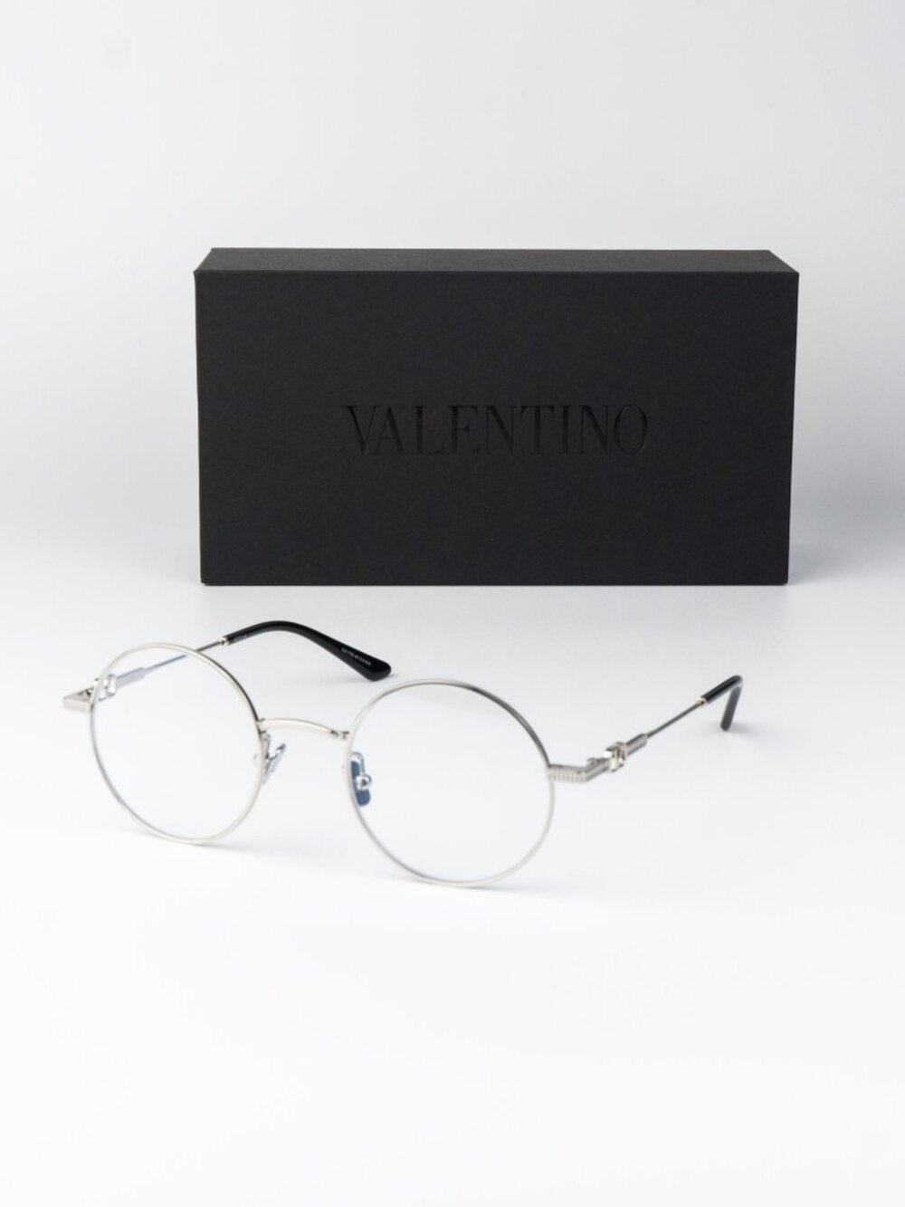 Valentino Women Eyeglasses Silver Round VLX-173 E